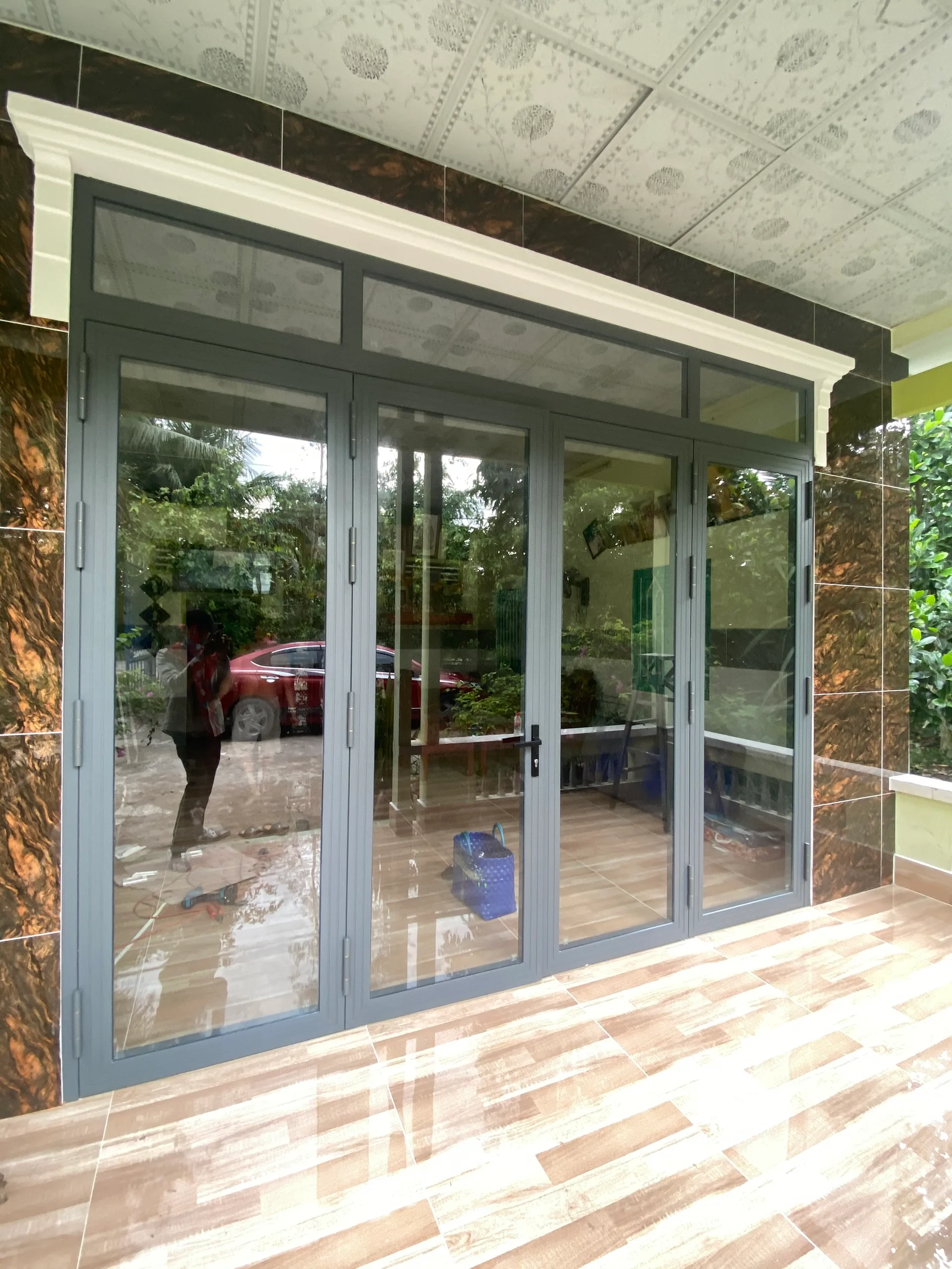 Cửa Nhôm Xingfa 4 Cánh Toàn Kính