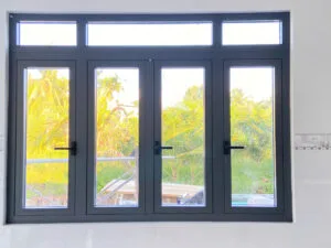 Cửa Sổ Mở Quay 4 Cánh Nhôm Xingfa