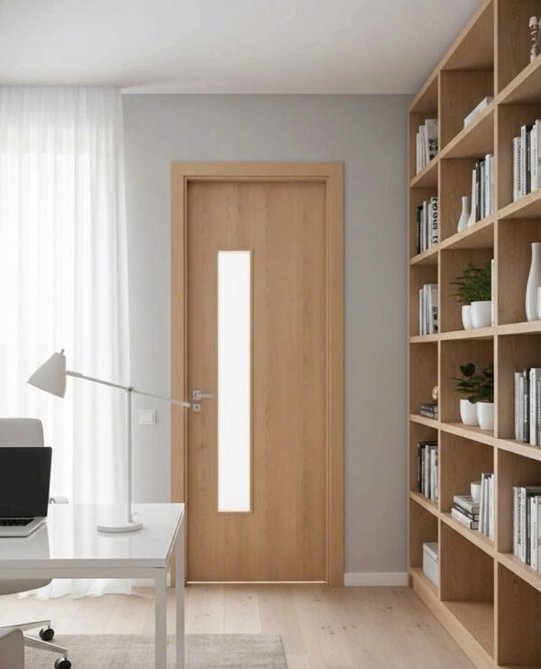 Cửa composite vân gỗ đẹp cho phòng ngủ, phòng làm việc, nhà phố hiện đại