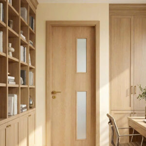 Cửa composite vân gỗ đẹp cho phòng ngủ, phòng làm việc, nhà phố hiện đại