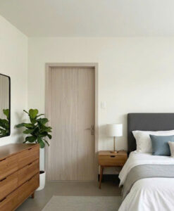 Cửa composite vân gỗ đẹp cho phòng ngủ, phòng làm việc, nhà phố hiện đại